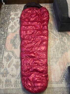 Red Down Mummy Sleeping Bag - Lightweight Insulated Alpine ExtremeLife